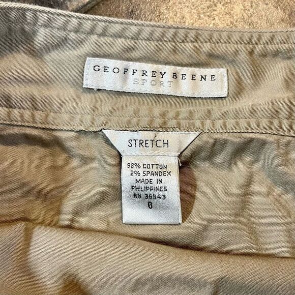 Geoffrey Beene Sport Stretch Skirt Flat Front Size 6 - Picture 4 of 7